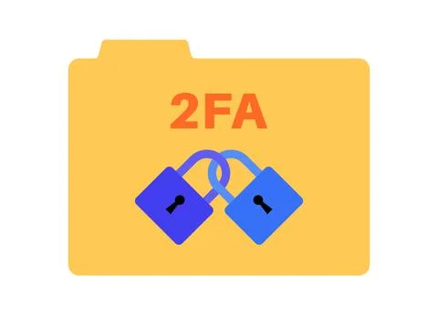 Two factor authentication Stock Illustration