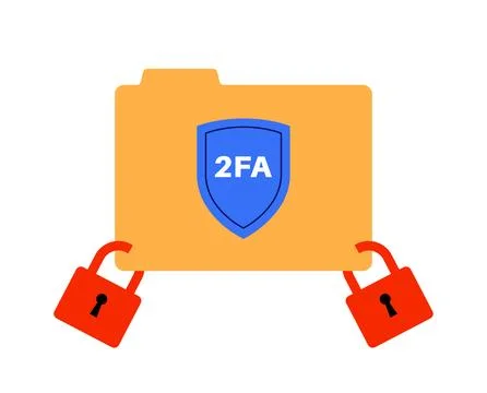Two factor authentication Stock Illustration