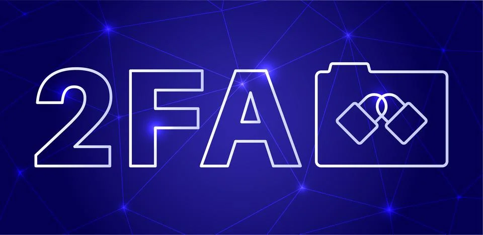Two factor authentication Stock Illustration