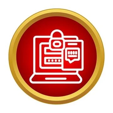 Two factor authentication with laptop and mobile phone Stock Illustration