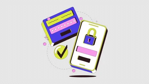 Two-factor authentication process onboarding ui animation 스톡 동영상 329610196