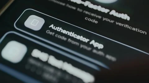 Two-Factor Authentication screen with multiple code delivery options Stock Footage 334419711