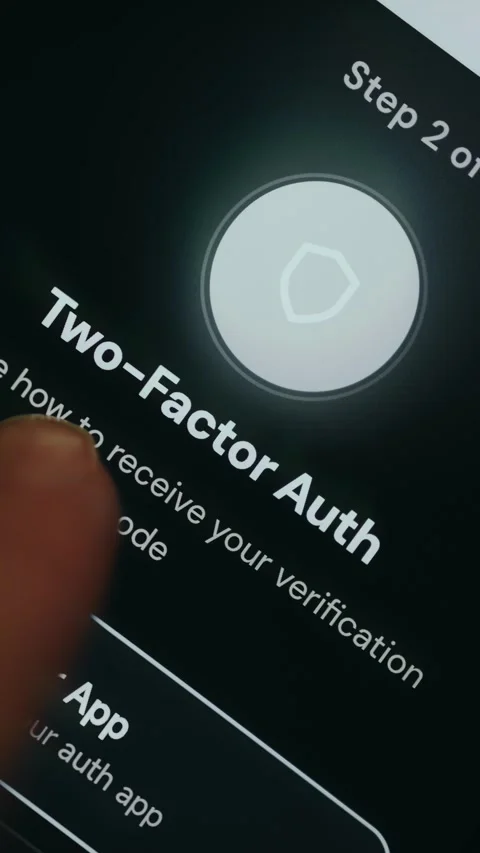 Two-factor authentication system for enhanced account security Stock Footage 334425855