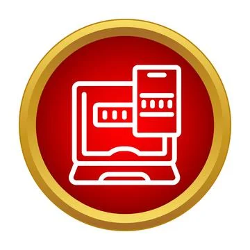 Two factor authentication verifying secure login on devices Stock Illustration
