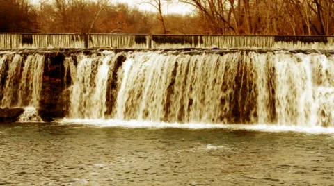 Two Falls 5 Dusk Stock Footage 1106016