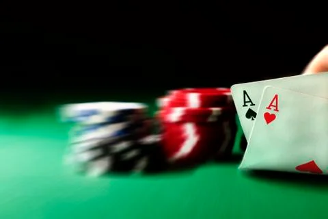 Two fast aces Stock Photos