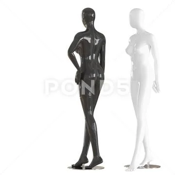 Two black and two white female mannequins in different poses 99 (134253) 3D  model - Download 3D model Two black and two white female mannequins in  different poses 99 (134253) | 134253 | 3d-baza.com