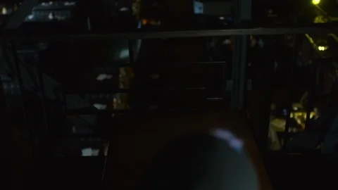 Two Female Hackers Coding in Bar Stock Footage 105286511