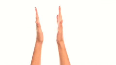 Two female hands applaud Video stock 146073032
