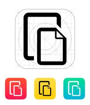 Two Files icon Stock-Illustration