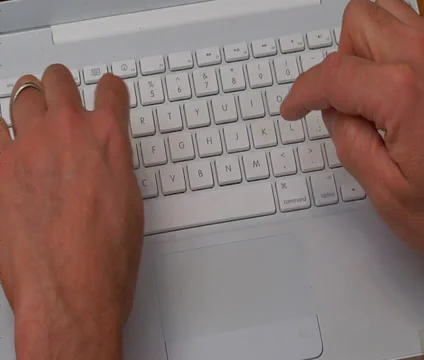 Two finger typing 動画素材 37664171