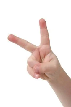 Two fingers Stock Photos