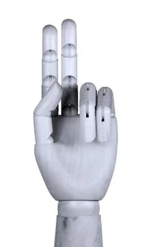 Two fingers up Stock Photos