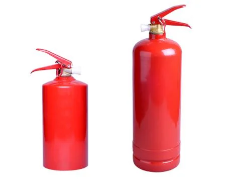 Two fire extinguisher Stock Photos