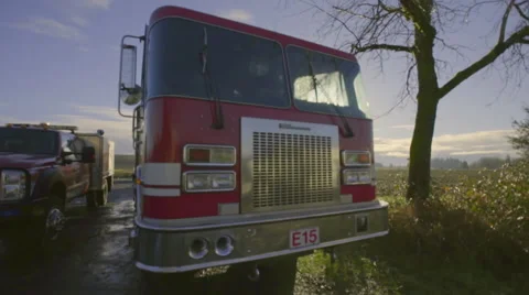 Two fire trucks Video stock 60753375