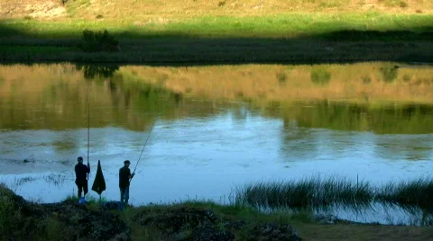 Two fishermen Stock-Footage 145682