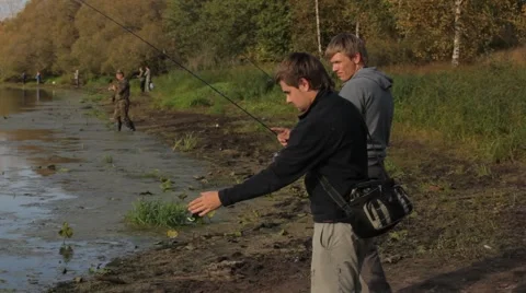 Two fishermen Video stock 48911159
