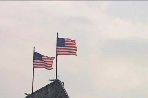Two Flags Stock-Footage 527634
