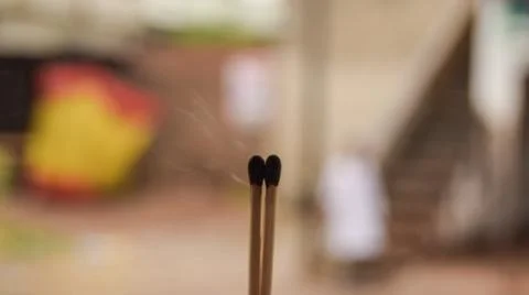 Two Flame in Hand Stock Photos