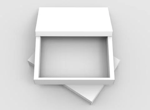 Two flat blank boxes 写真素材