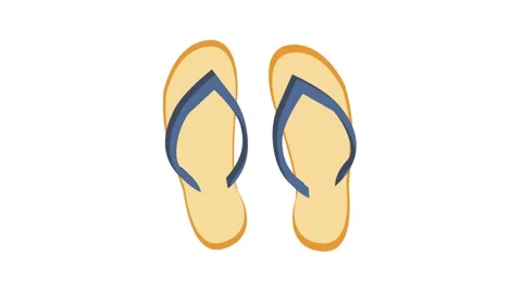 Two flip flops resting on a black background, showcasing their vibrant colors Stock Footage 332343559