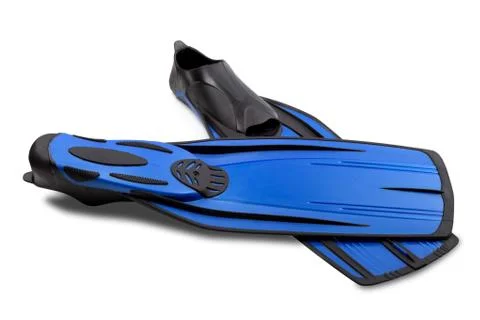 Two flippers for diving Stock Photos