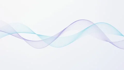 Two flowing ribbon wave bands glide smoothly across the screen Stock Footage 340877697