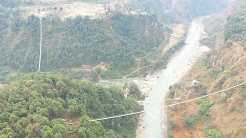 Two footbridge. Stockbeeldmateriaal 170684712