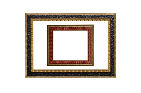 Two frames isolated on white Stock Photos