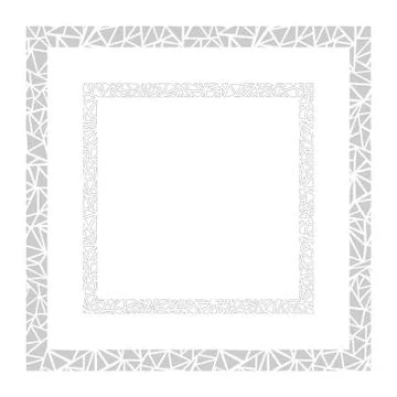 Two frames of a triangular pattern. Design element Stockillustratie