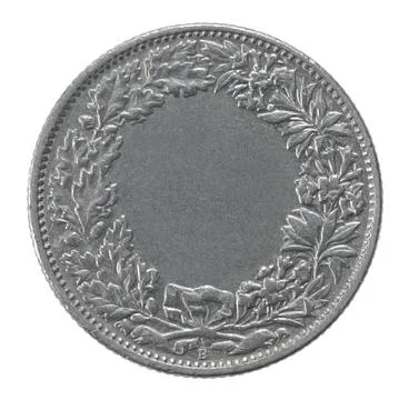 Two francs coin Stock Photos