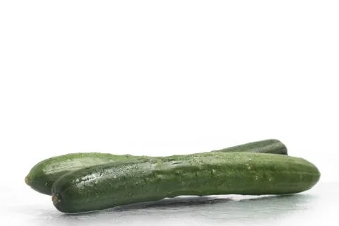 Two Fresh Cucumber Stock Photos