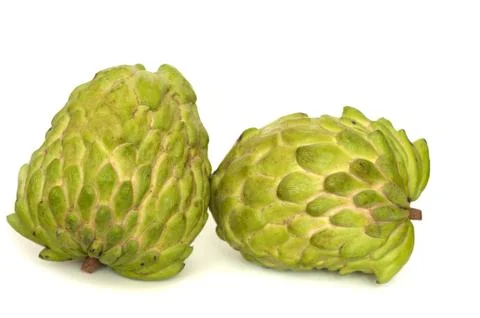 Two fresh custard apples Foto stock