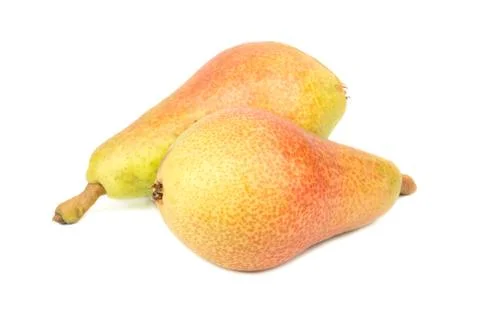 Two fresh pears Stock Photos