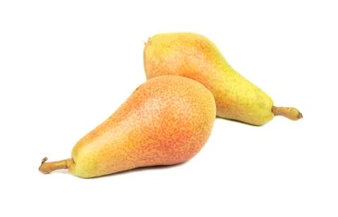 Two fresh pears Stock Photos