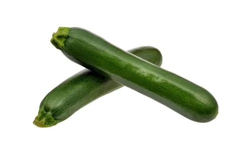 Two fresh zucchini Stock Photos