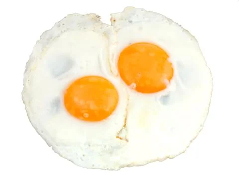 Two fried eggs Stock Photos