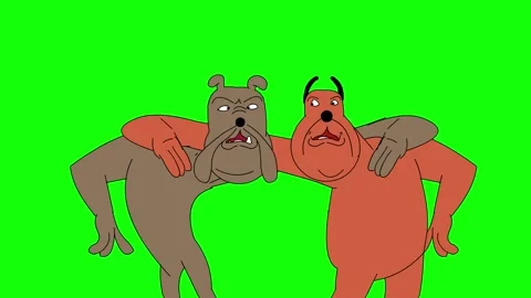 Two friendly dogs singing loudly Stock Footage 242744560