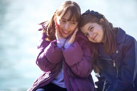 Two friends having fun Stock Photos