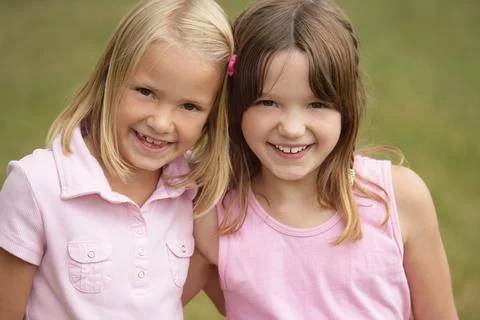 Two Friends Smiling Stock Photos