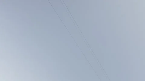 Two funiculars go towards each other Video stock 273983144