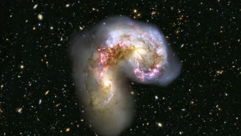 Two Galaxies Stock Footage 150999263