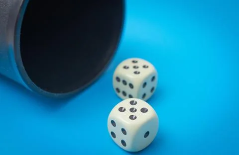 Two game dice Stock Photos