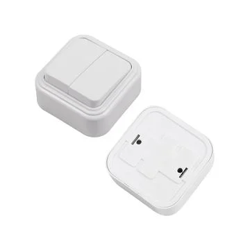 Two-gang overhead light switch Stock Photos