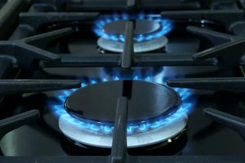 Two gas rings Foto stock