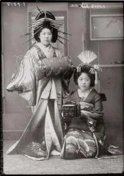 Two Geisha. Foto stock