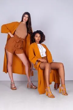 Two Gentle Spirits In Orange Stock Photos
