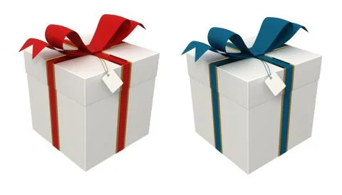 Two gift box Stock Illustration