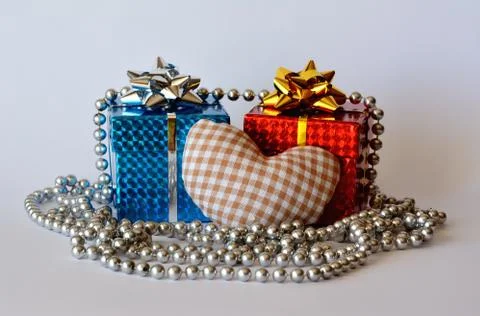 Two gift boxes Stock Photos