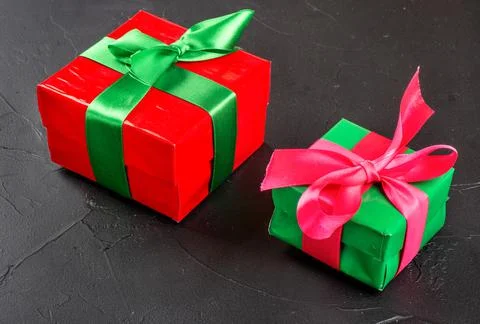 Two gift boxes Stock Photos